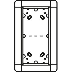 Ritto Portier UP-Rahmen 1881220 2fach silber