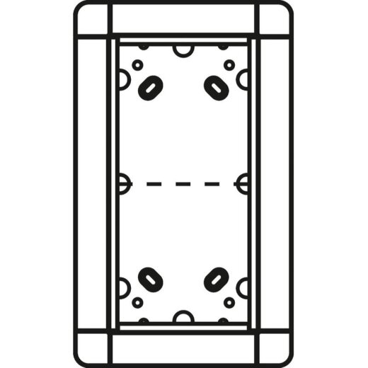 Ritto Portier AP-Rahmen 1883220 2fach silber