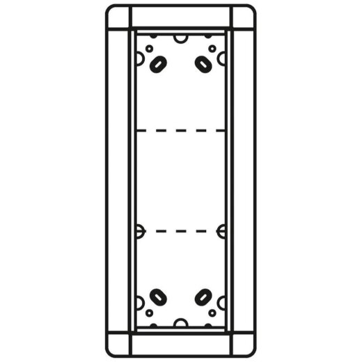 Ritto AP-Rahmen 1883320 3fach silber