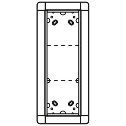 Ritto AP-Rahmen 1883320 3fach silber