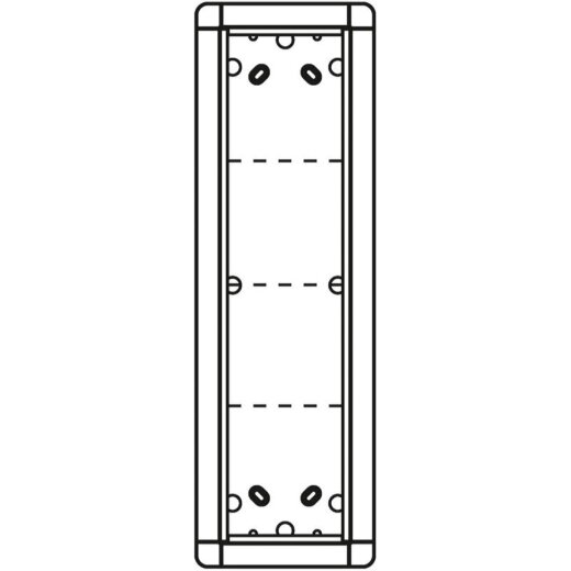 Ritto Portier AP-Rahmen 1883420 4fach silber