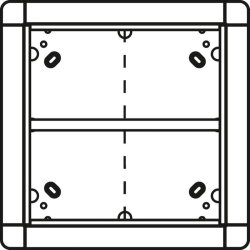 Ritto Portier AP-Rahmen 1883570 4fach quad. weiss