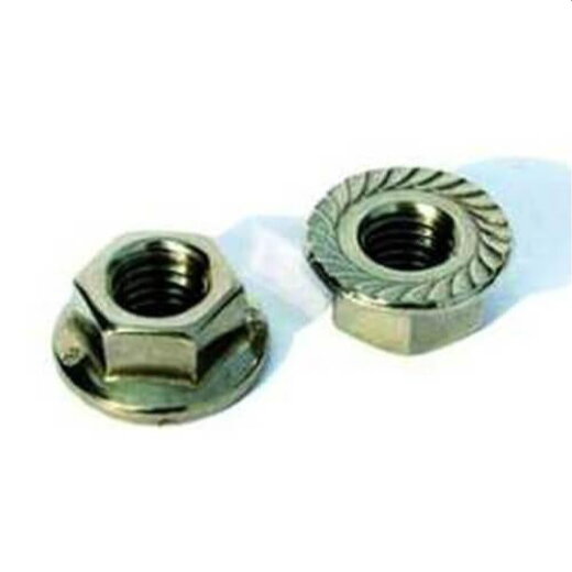 Schletter Flanschmutter M10 V4A mit Sperrverzahnung