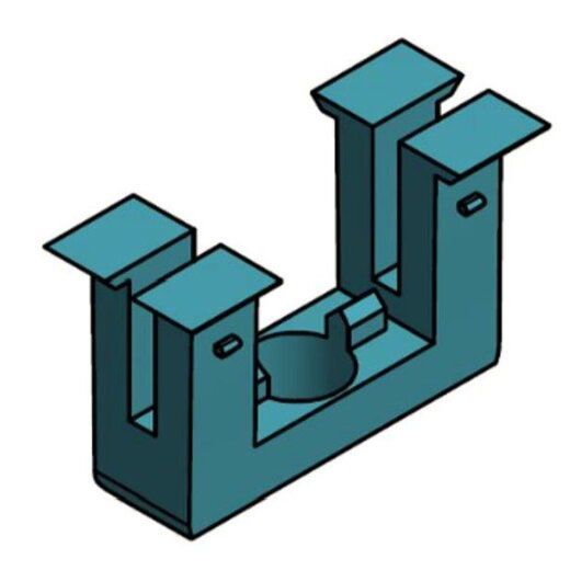 SL Rack Einklickbaustein f. Viekantmutter M8 94301-00