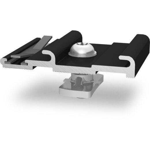 K2 Systems Kreuzverbinder Einlegesystem 2002763 InsertionRail CrossConnector schwarz eloxiert