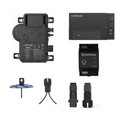 Enphase IQ8HC Komplett-Set 6 kVA - inkl. 2 phasiger Überwachung