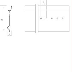 Novotegra Flachdach III Querträger 2,40m