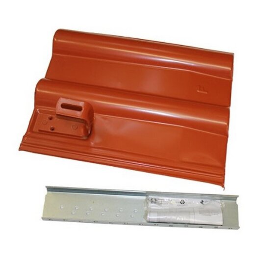 Otto Lehmann Dachhaken auf Metalldachplatte ziegelrot 7300241001035