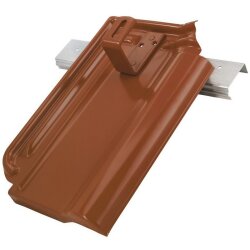 Otto Lehmann Dachhaken auf Metalldachplatte rotbraun...