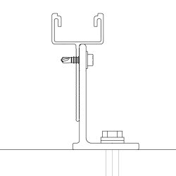 K2 Systems Modultragprofil 2004310 FacadeRail 4m Alu blank