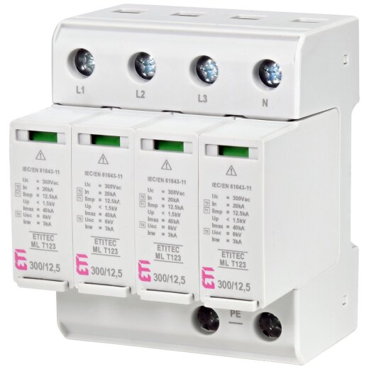 ETI Überspannungsableiter ETITEC ML T123 (12,5kA), Typ 1 + 2 + 3