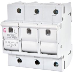 ETI Lasttrennschalter m. Sicherung STV D02 63A 3p
